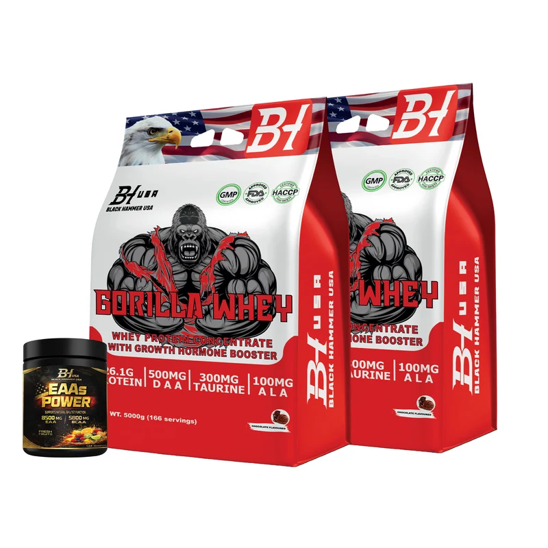 Limited Deal – 2× Gorilla Whey 5KG Chocolate + FREE EAA 620G