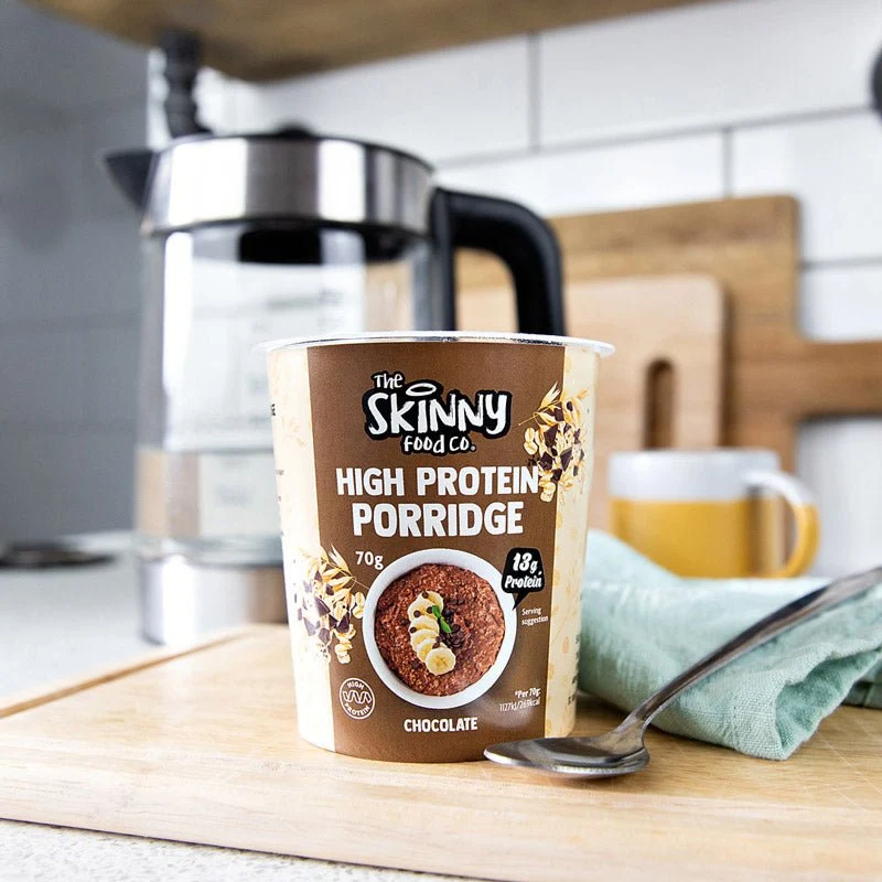 Skinny High Protein Porridge Einzelportionen 14 x 70 g - 14 g Protein (3 Geschmacksrichtungen zur Auswahl)