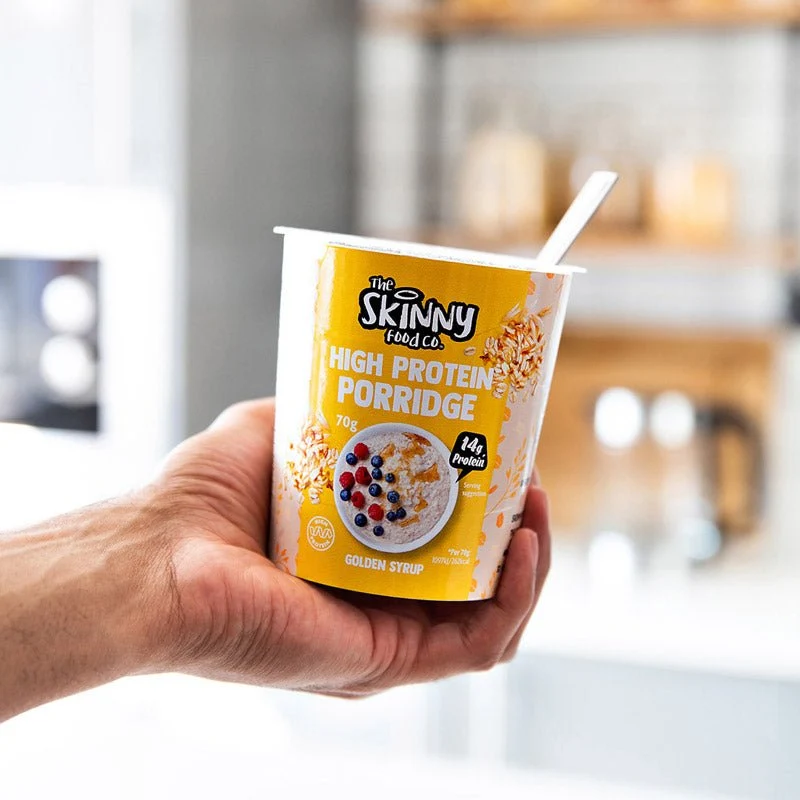 Skinny High Protein Porridge Einzelportionen 14 x 70 g - 14 g Protein (3 Geschmacksrichtungen zur Auswahl)