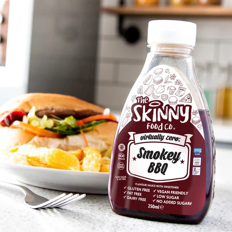 Smokey BBQ Virtually Zero© Calorie Skinny Sauce – 425 ml