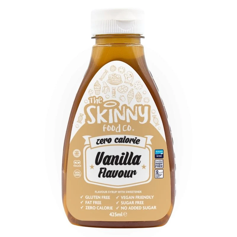 Vanille Null Kalorien Zuckerfreier Skinny Sirup – 425 ml