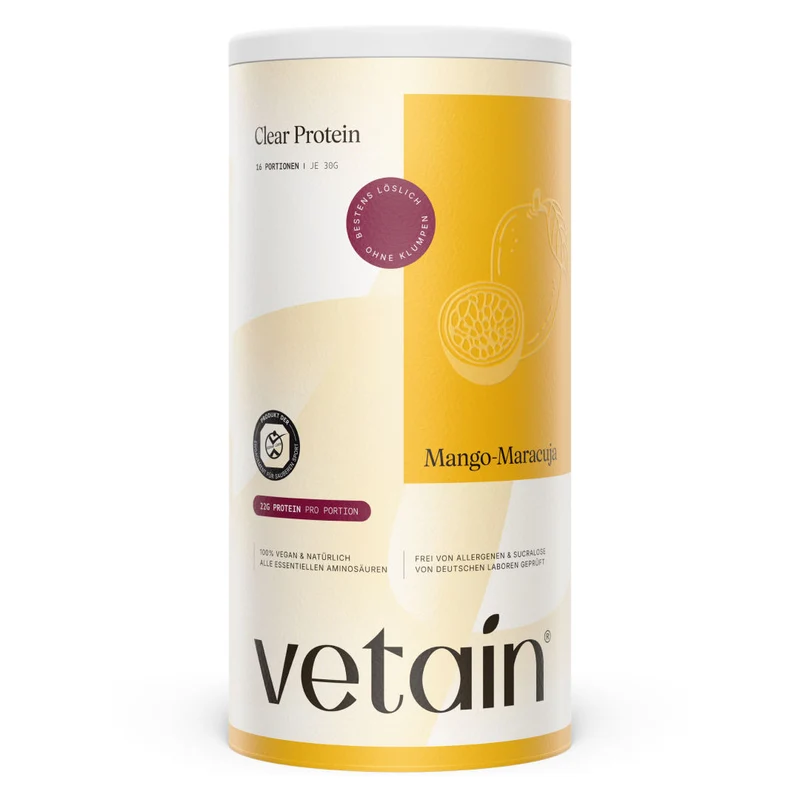 Vegan Clear Protein Mango-Maracuja (480g)