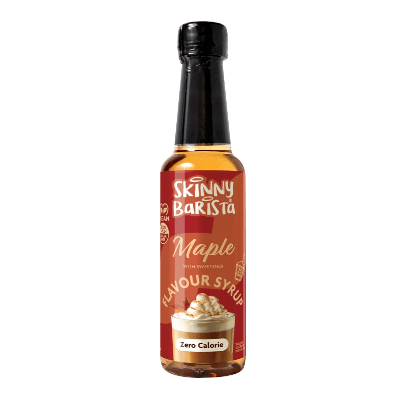 Skinny Barista Ahornsirup – Kalorienfreier, zuckerfreier Skinny-Kaffeesirup – 250 ml – LIMITIERTE EDITION