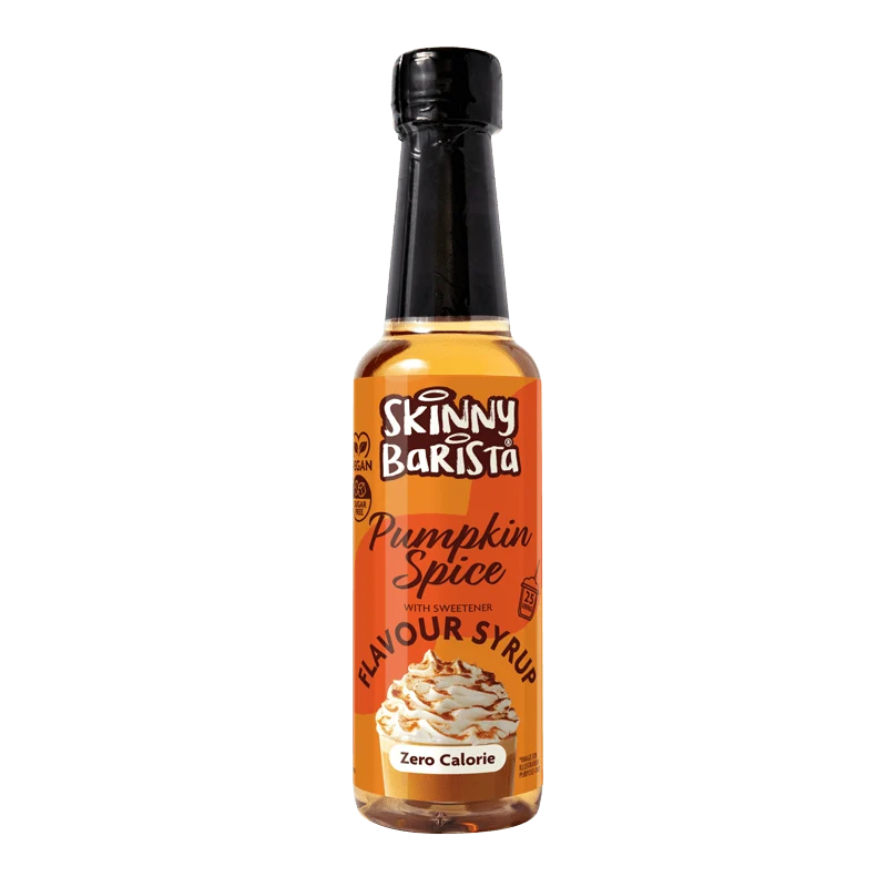 Skinny Barista Kürbisgewürz-Sirup – Kalorienfreier, zuckerfreier Skinny-Kaffeesirup – 250 ml – LIMITIERTE EDITION