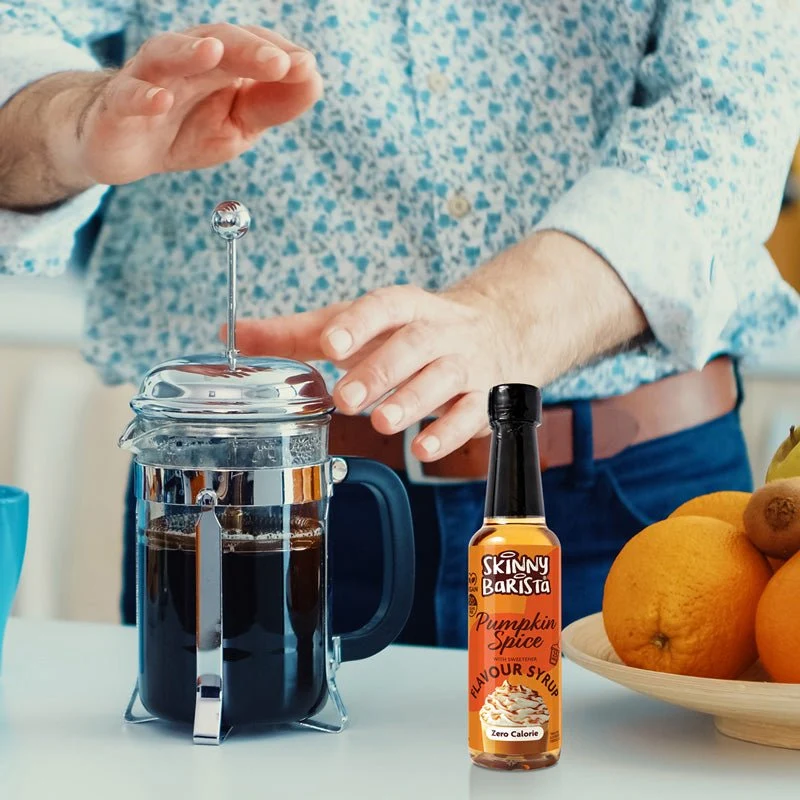 Skinny Barista Kürbisgewürz-Sirup – Kalorienfreier, zuckerfreier Skinny-Kaffeesirup – 250 ml – LIMITIERTE EDITION