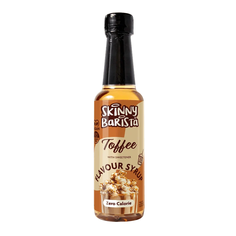 Skinny Barista Sirup mit Toffee-Geschmack – Kalorienfreier, zuckerfreier Skinny-Kaffeesirup – 250 ml – LIMITIERTE EDITION