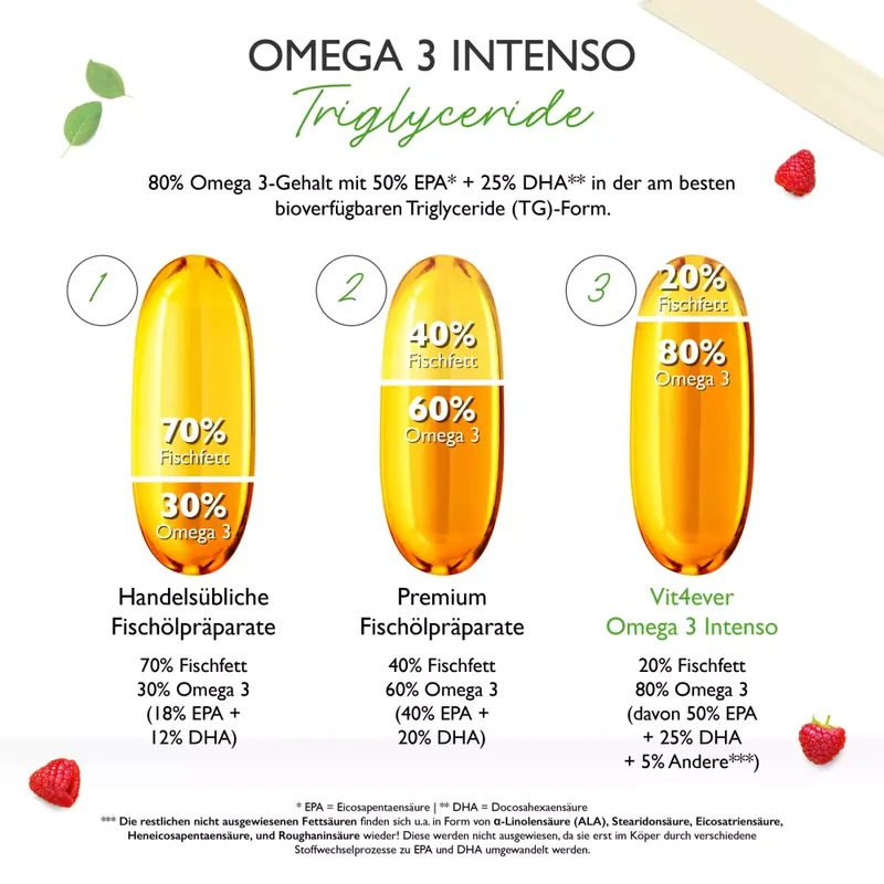 Omega 3 Intenso Fischöl (365 Softgel-Kapseln)