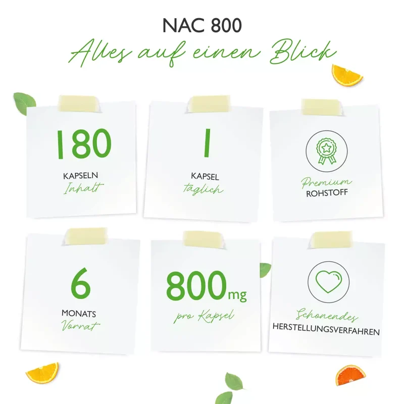 NAC- N-Acetyl L-Cystein (180 Kapseln a 800mg)