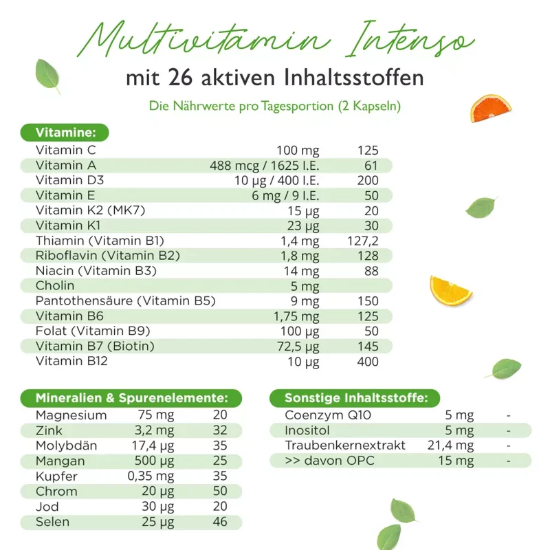 Multivitamin Intenso (365 Kapseln)