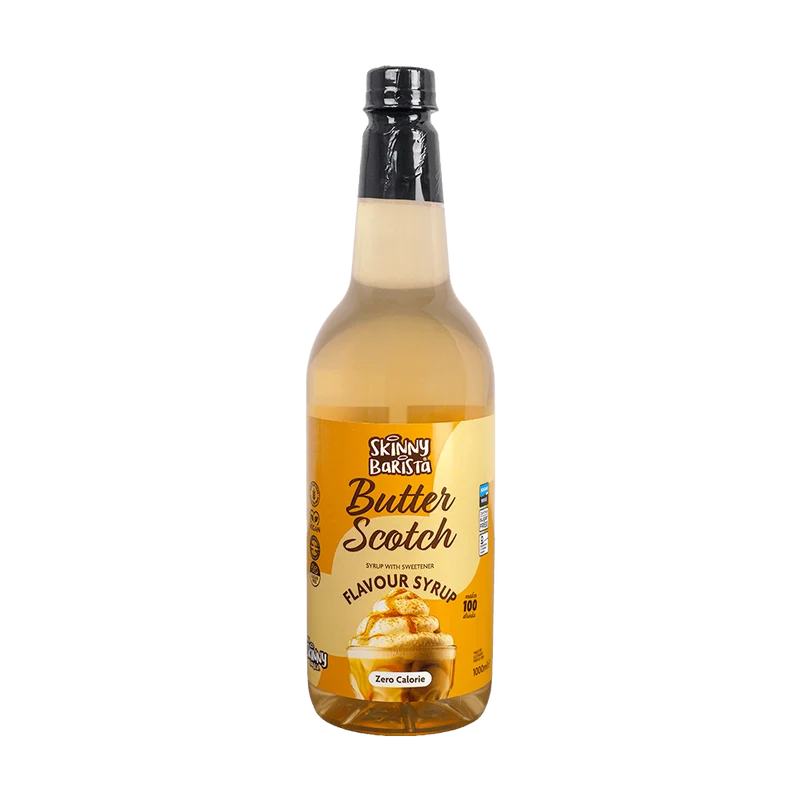 Skinny Barista Butterscotch Sirup – Kalorienfreier, zuckerfreier Skinny Coffee – 1 Liter