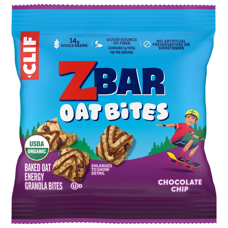 Zbar Oat Bites Chocolate Chip Baked Oat Energy Granola Bites