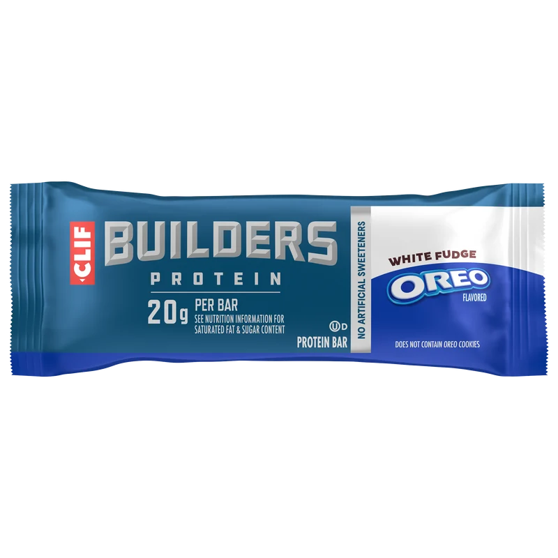 CLIF BUILDERS White Fudge OREO-Flavored Plant Based Protein Bars