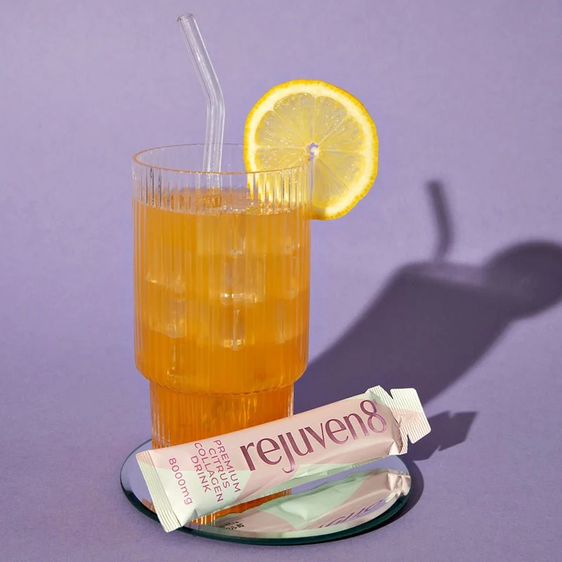 Rejuven8 Premium Hydrolysed Marine Liquid Collagen Drink 8000 mg, 14 Beutel 14 x 30 ml (Vorrat für 14 Tage)