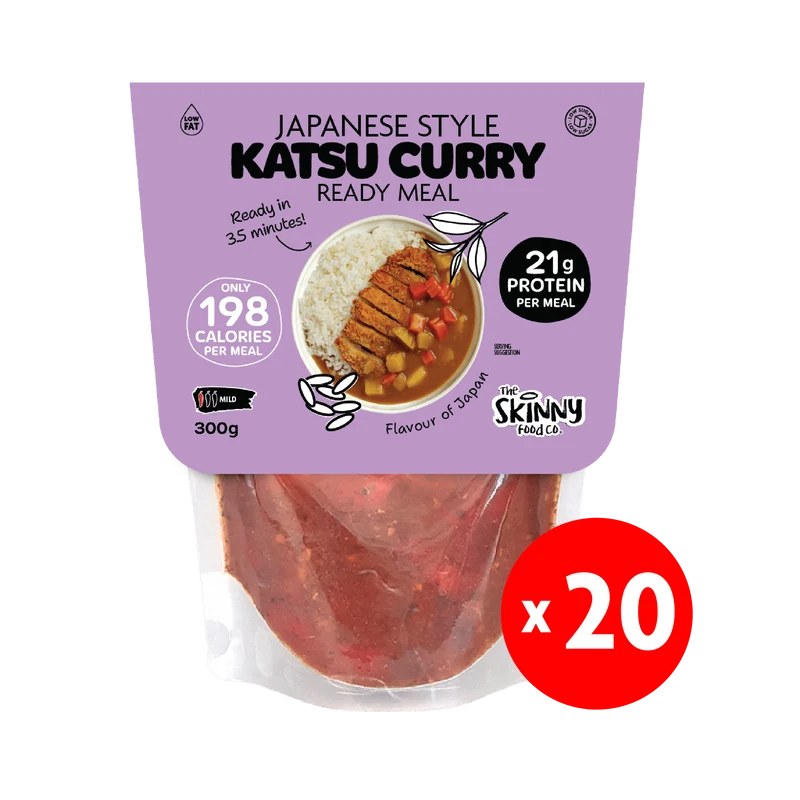 20 x Skinny Katsu Curry nach japanischer Art, 198 Kalorien, Fertiggericht – 300 g