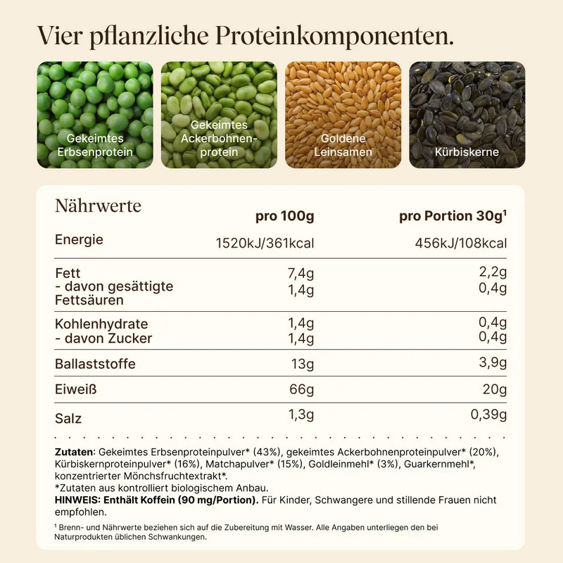 Vegan Protein Matcha-Latte (540g/BIO)