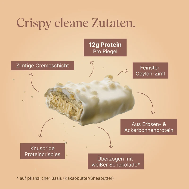 CRISPY Vegan Protein Bar - Zimtschnecke