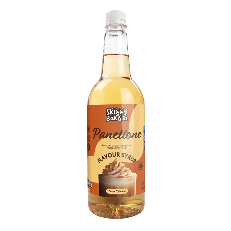 Skinny Barista Panettone-Sirup – Zuckerfreier Skinny-Kaffeesirup – 1 Liter