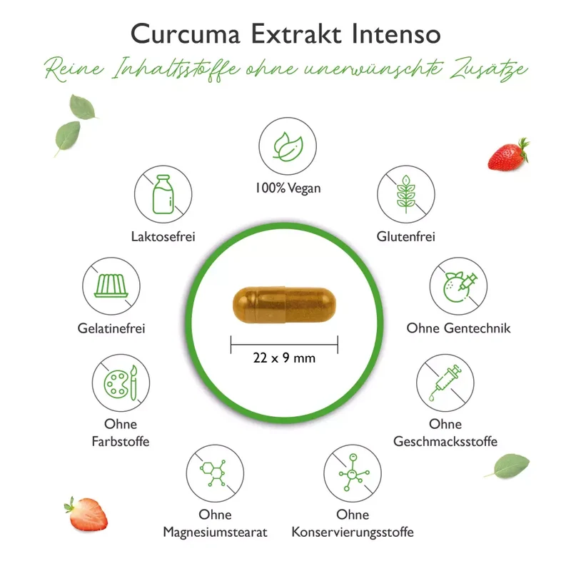 Curcuma Extrakt Intenso Curcumin - (180 Kapseln)