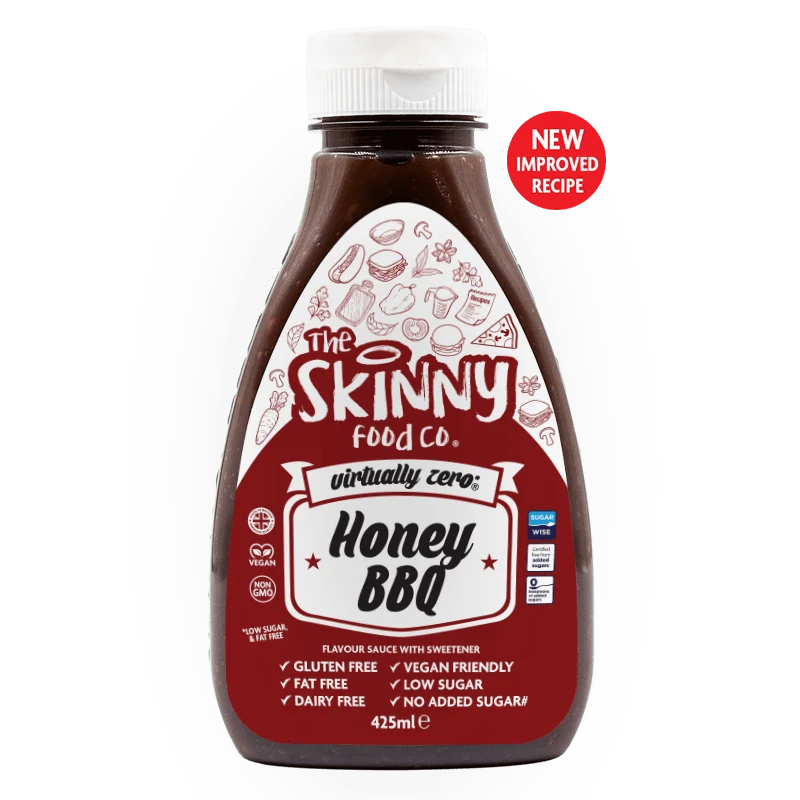 Honey BBQ Flavour Virtually Zero© Zuckerfreie Skinny Sauce – 425 ml