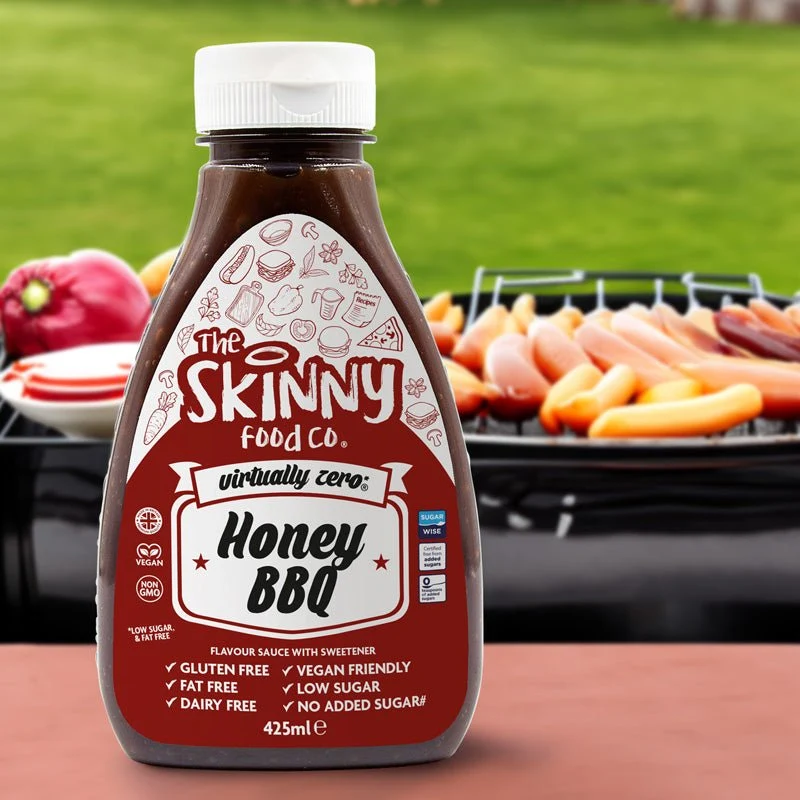 Honey BBQ Flavour Virtually Zero© Zuckerfreie Skinny Sauce – 425 ml