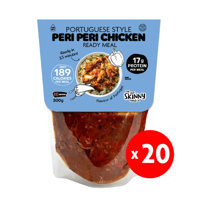 20 x Mageres portugiesisches Peri-Peri-Hähnchen, 189 Kalorien, Fertiggericht – 300 g