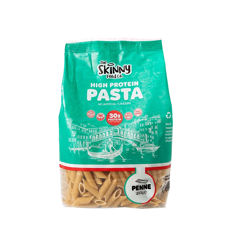 Proteinreiche, fettarme Penne-Pasta (30 g Protein pro Portion) – 200 g
