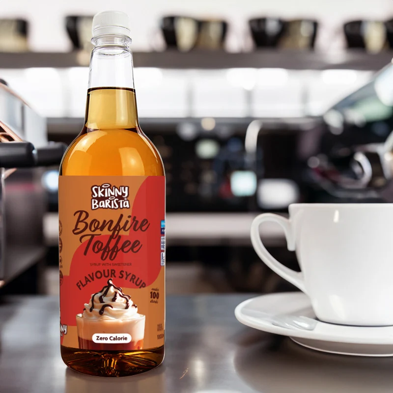 Skinny Barista Bonfire Toffee Sirup - Kalorienfreier, zuckerfreier Skinny Coffee - 1 Liter
