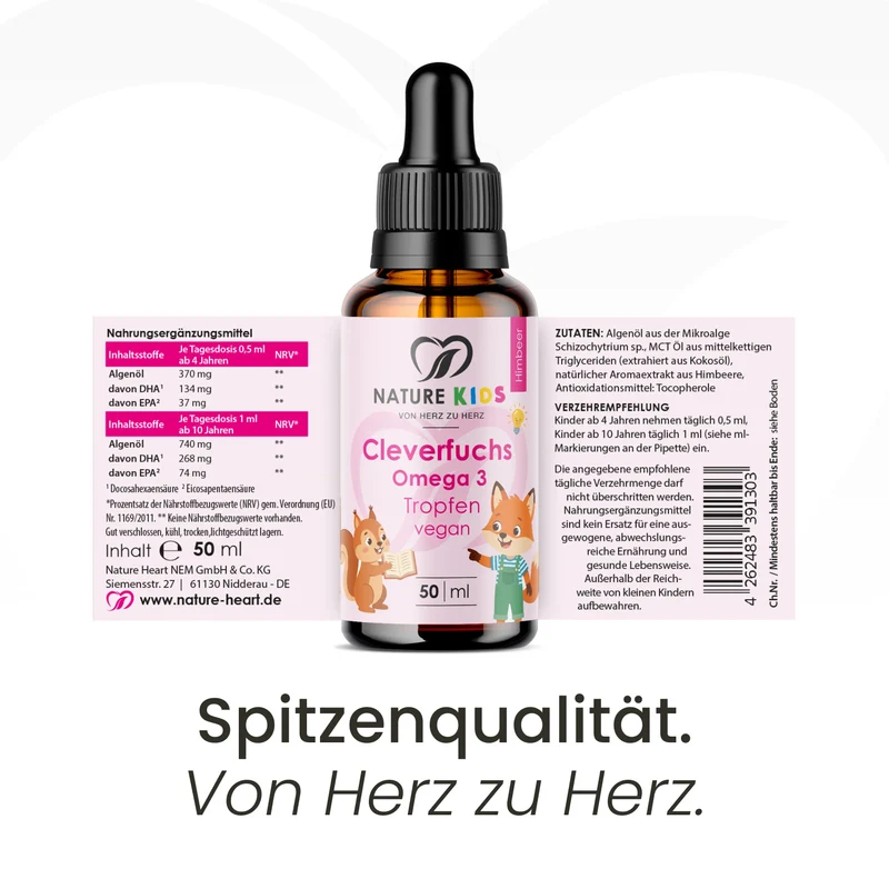 Cleverfuchs Omega 3 Tropfen vegan