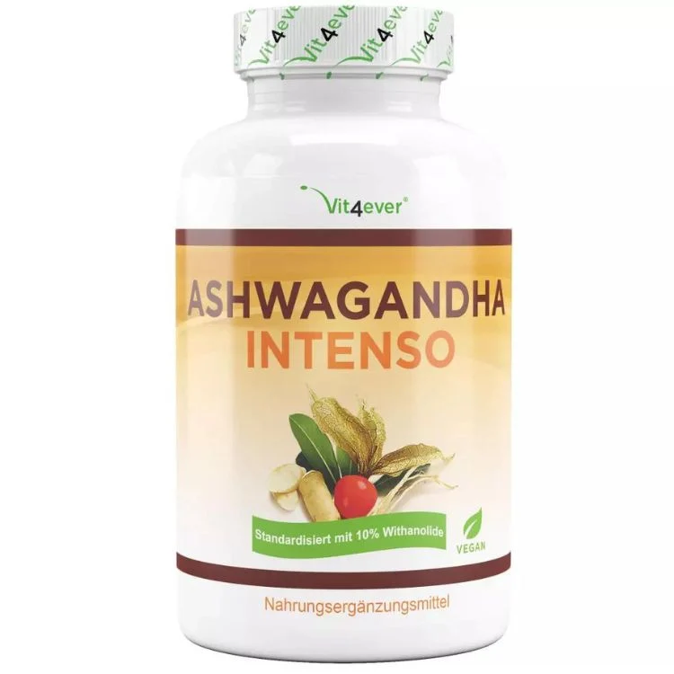 Ashwagandha Intenso Vit4ever ( 180 Kapseln a. 750mg - 10% Withanoliden )