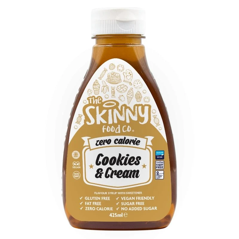 Kalorienfreier, zuckerfreier dünner Sirup mit Keks- und Sahnegeschmack – 425 ml