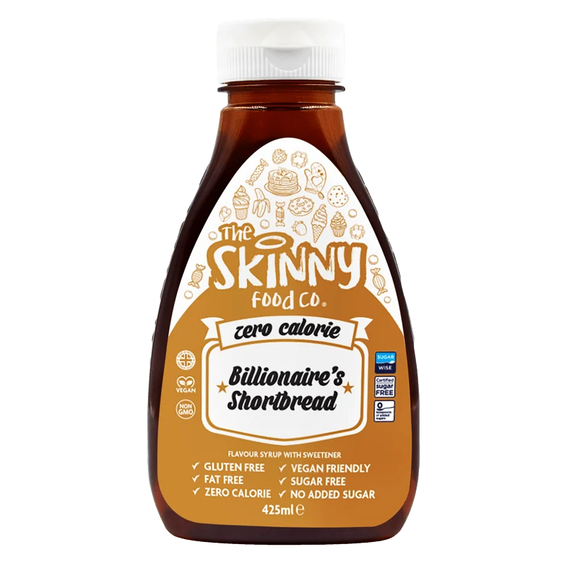 Billionaire Shortbread-Geschmack, kalorienfreier, zuckerfreier Magermilchsirup – 425 ml
