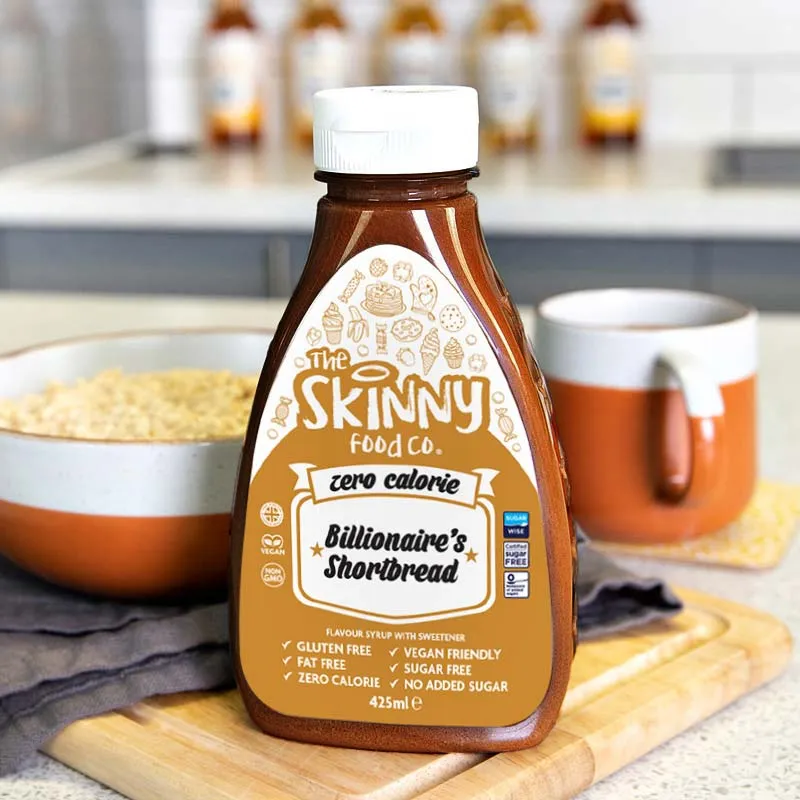 Billionaire Shortbread-Geschmack, kalorienfreier, zuckerfreier Magermilchsirup – 425 ml