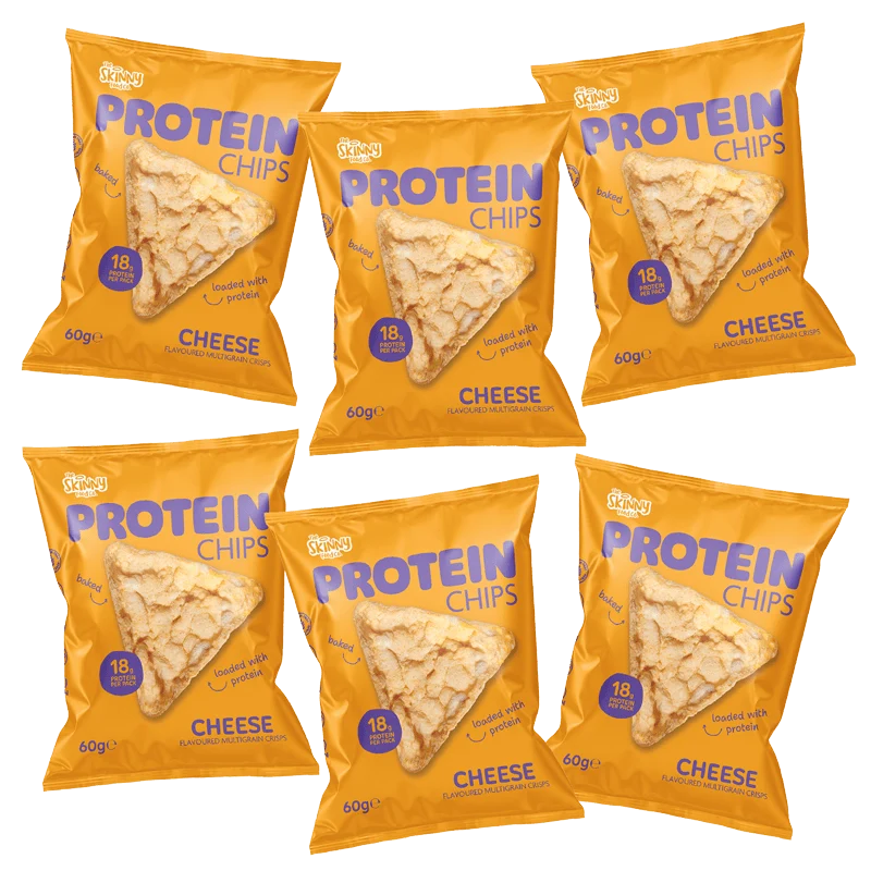 Skinny Protein Chips Käsegeschmack Multibuy 6 x 60g (18g Protein pro Packung)