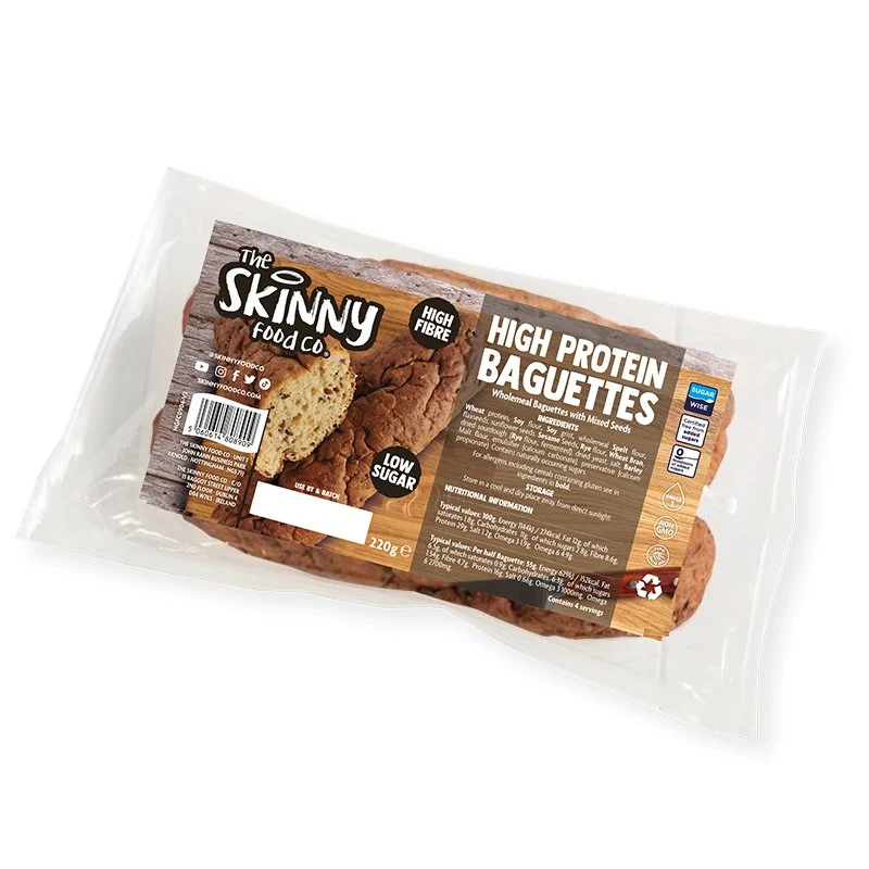 Dünne Baguettes mit weniger Kohlenhydraten und viel Protein, 220 g
