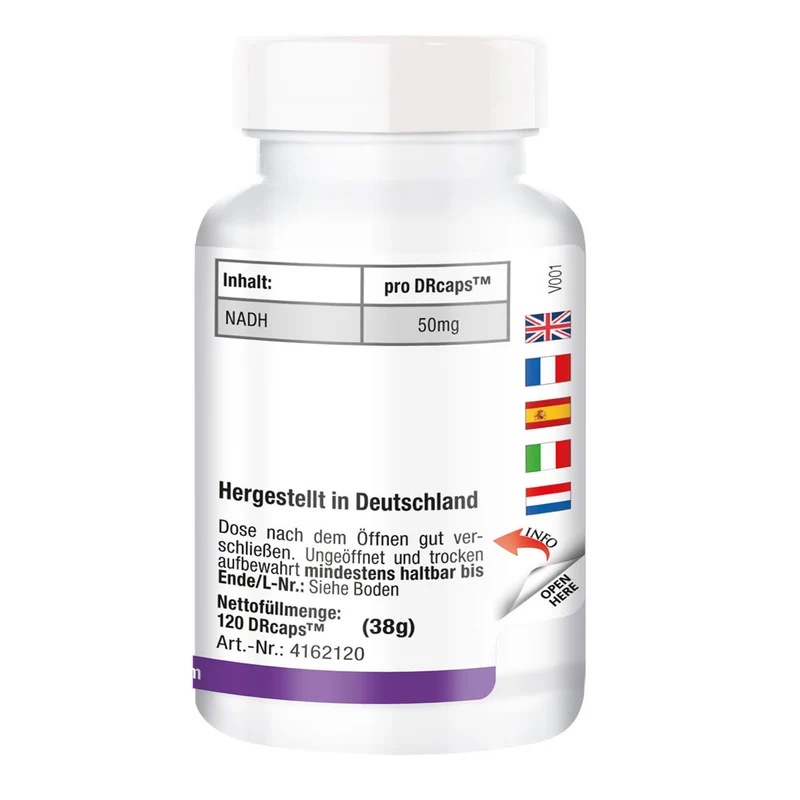 NADH 50mg - hochdosiert Vitamintrend (120 Kapseln)