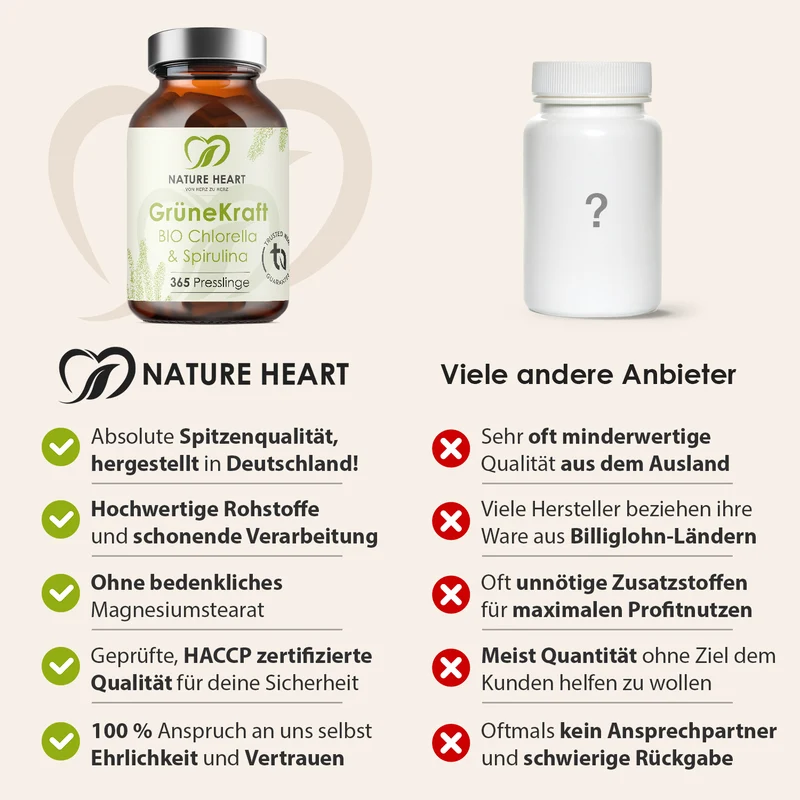 Grüne Kraft - Bio Chlorella & Spirulina