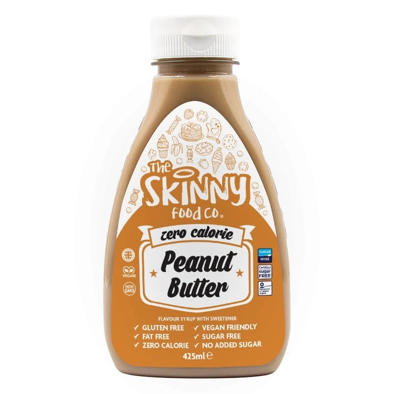 Erdnussbutter, kalorienfreier, zuckerfreier dünner Sirup – 425 ml