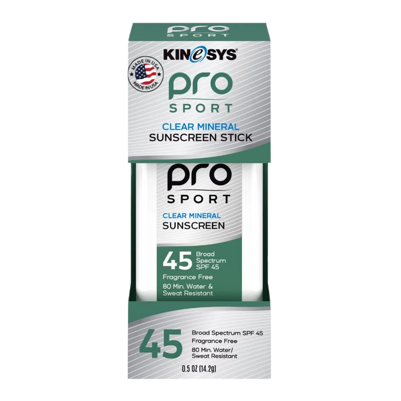 Kinesys SPF45 Pro Sport Clear Mineral Sunscreen Stick