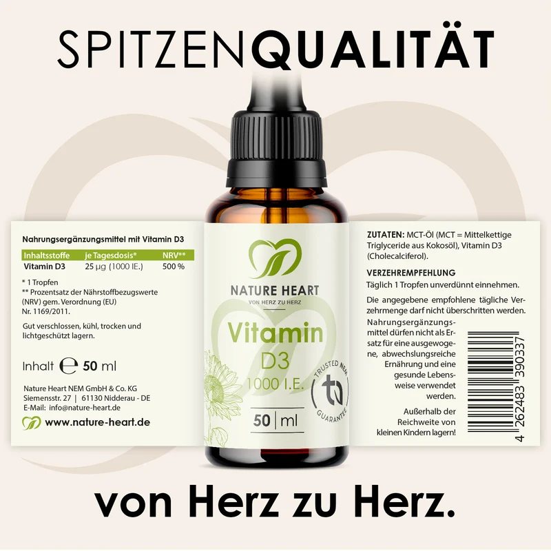 Vitamin D3 Tropfen 1.000 I.E.