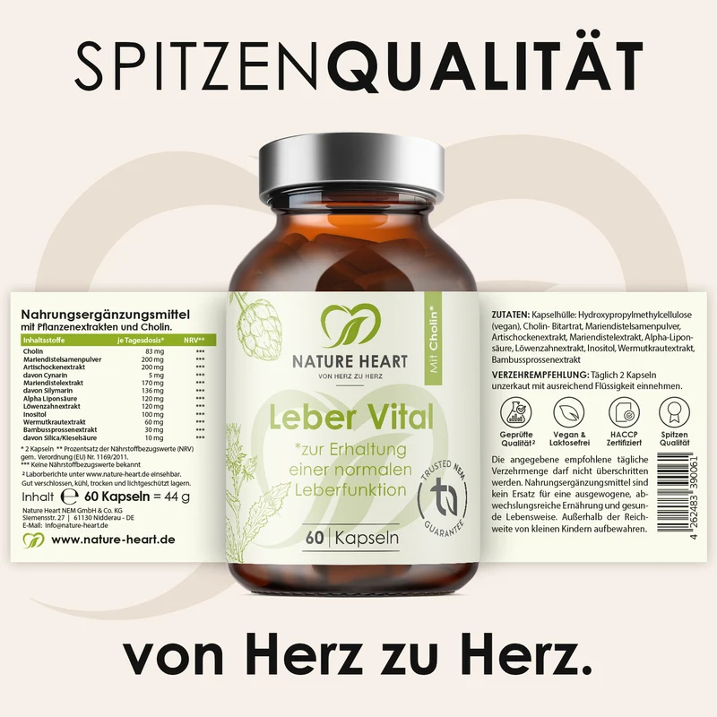 Leber Vital mit 9 Pflanzenextrakten