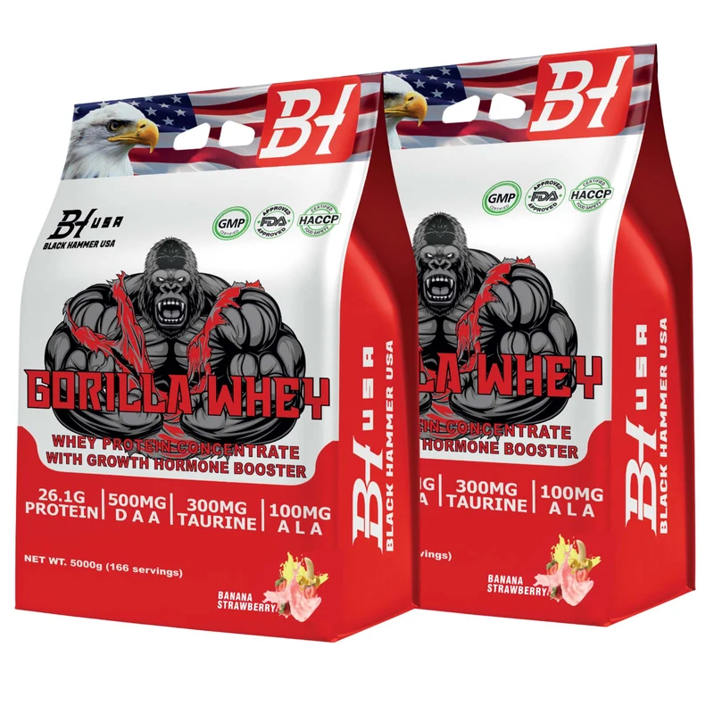 2x Gorilla Whey Protein 5kg – Premium Bundle