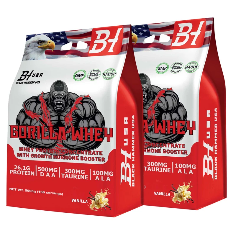 2x Gorilla Whey Protein 5kg – Premium Bundle