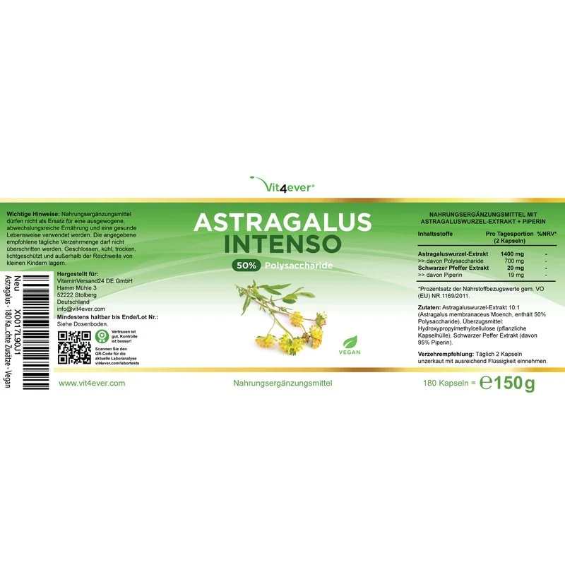 ASTRAGALUS INTENSO (180KAPSELN)
