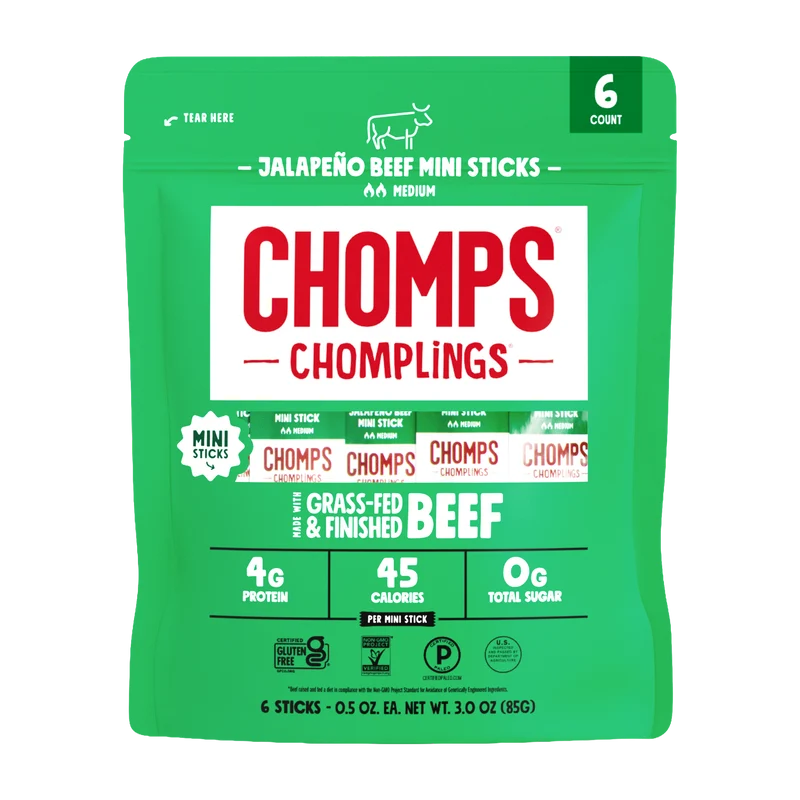 Chomps Mini Grass-Fed and Finished Beef Chomplings
