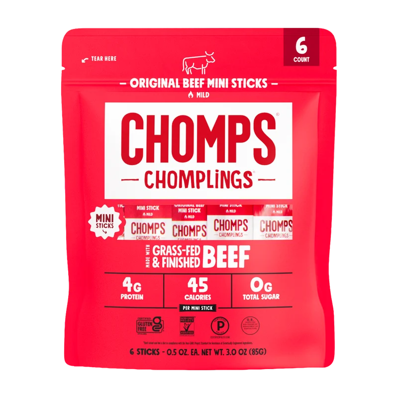 Chomps Mini Grass-Fed and Finished Beef Chomplings