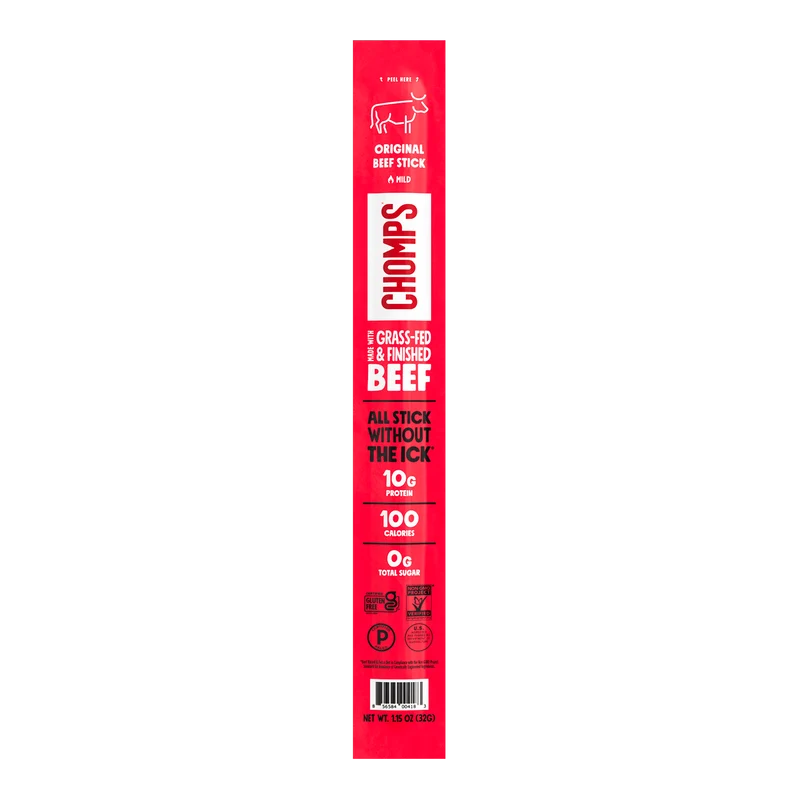 Chomps Grass-Fed and Finished Beef Sticks