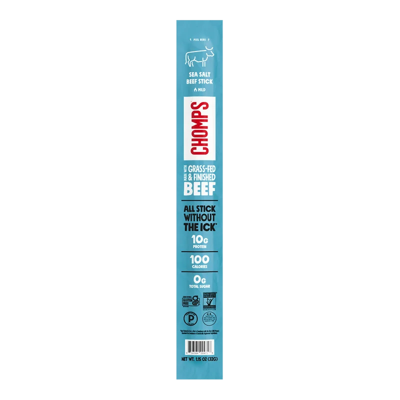 Chomps Grass-Fed and Finished Beef Sticks