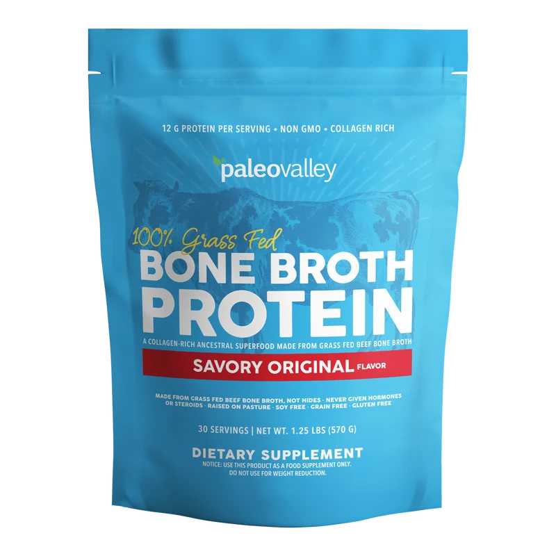 Paleovalley 100% Grass Fed Bone Broth Protein