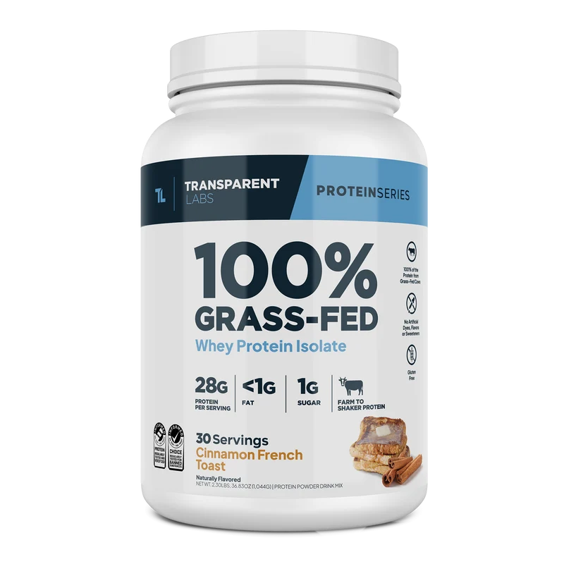 Transparent Labs Grass-Fed Whey Protein Isolate