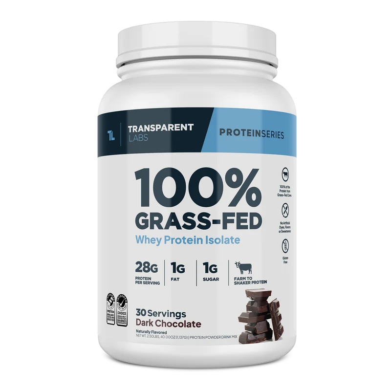 Transparent Labs Grass-Fed Whey Protein Isolate